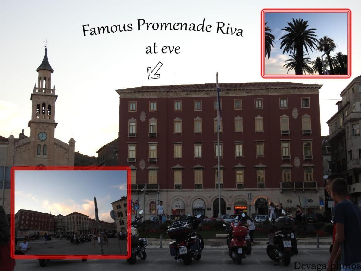 Famous Promenade Riva Apartment Split Bagian luar foto